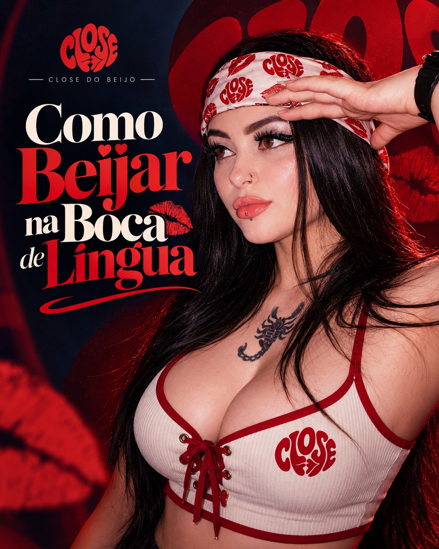 Capa do curso Como Beijar na Boca de Língua